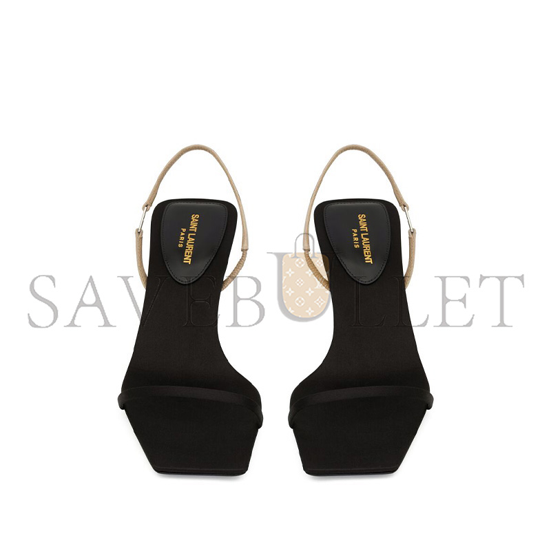 YSL JASPE SANDALS IN SATIN CREPE 8002239QNA21008